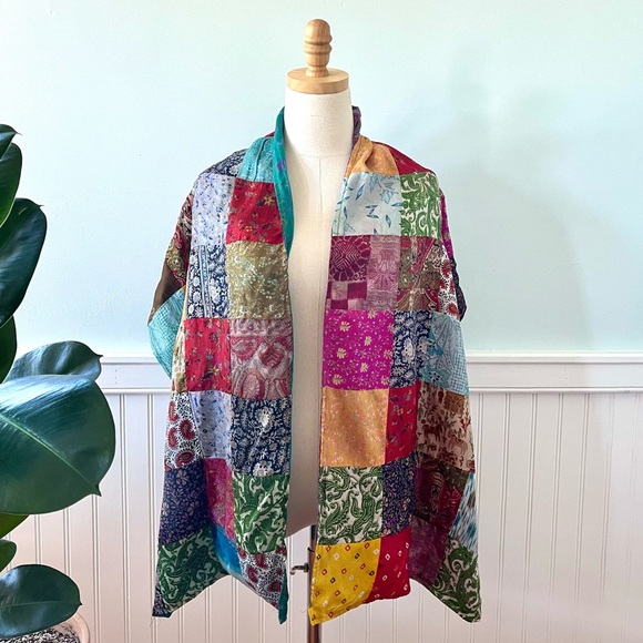 j press patchwork scarf